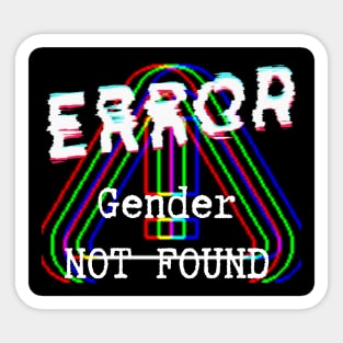 Error gender not found! Sticker
